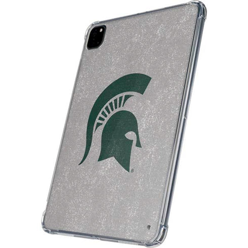 Michigan State University Grey Spartans Logo iPad Pro 11in (2024) Clear Case